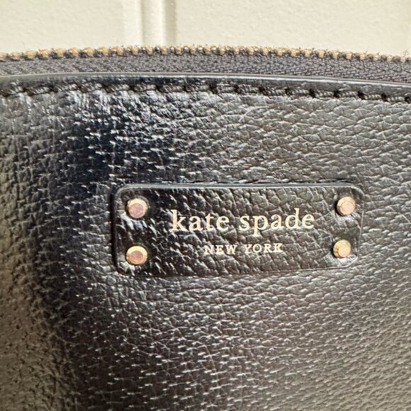 Kate Spade New York Jeanne Black Leather CrOne Sizesbody Bag. 9.5 by 6 by 3 - Picture 5 of 14